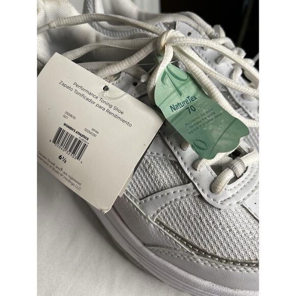 Danskin Now I-Net Performance Toning Walking Shoes Women's 6.5 White Rockers - Picture 6 of 15